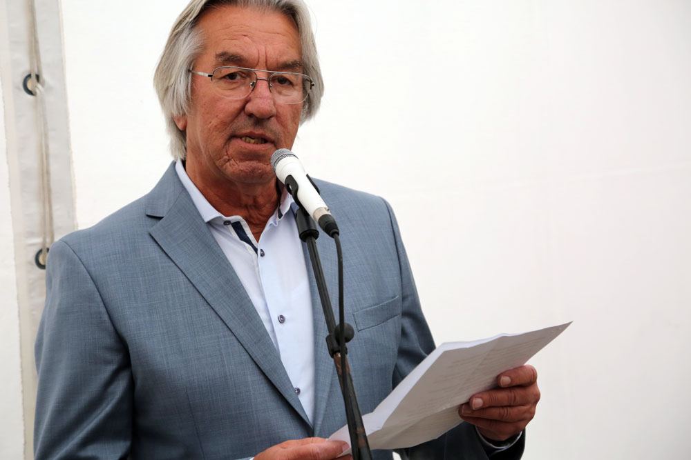Zoran Restović all'apertura del Museo della vittoria, 5 novembre 2016